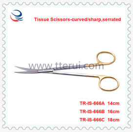 Tissue Scissors-curved sharp,serrated TR-IS-666A