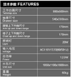 Combined Table TR-CS100